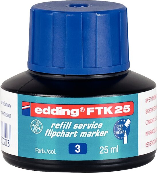 EDDING FTK25 blau Nachfülltusche mit Kapillarsyste (4-FTK25003)