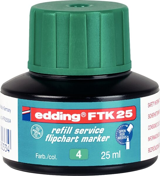 EDDING FTK25 grün Nachfülltusche mit Kapillarsyste (4-FTK25004)