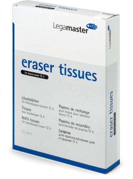 EDDING Löschpapier für Legamaster Whiteboardlöscher TZ4/7-120600 Inh.100