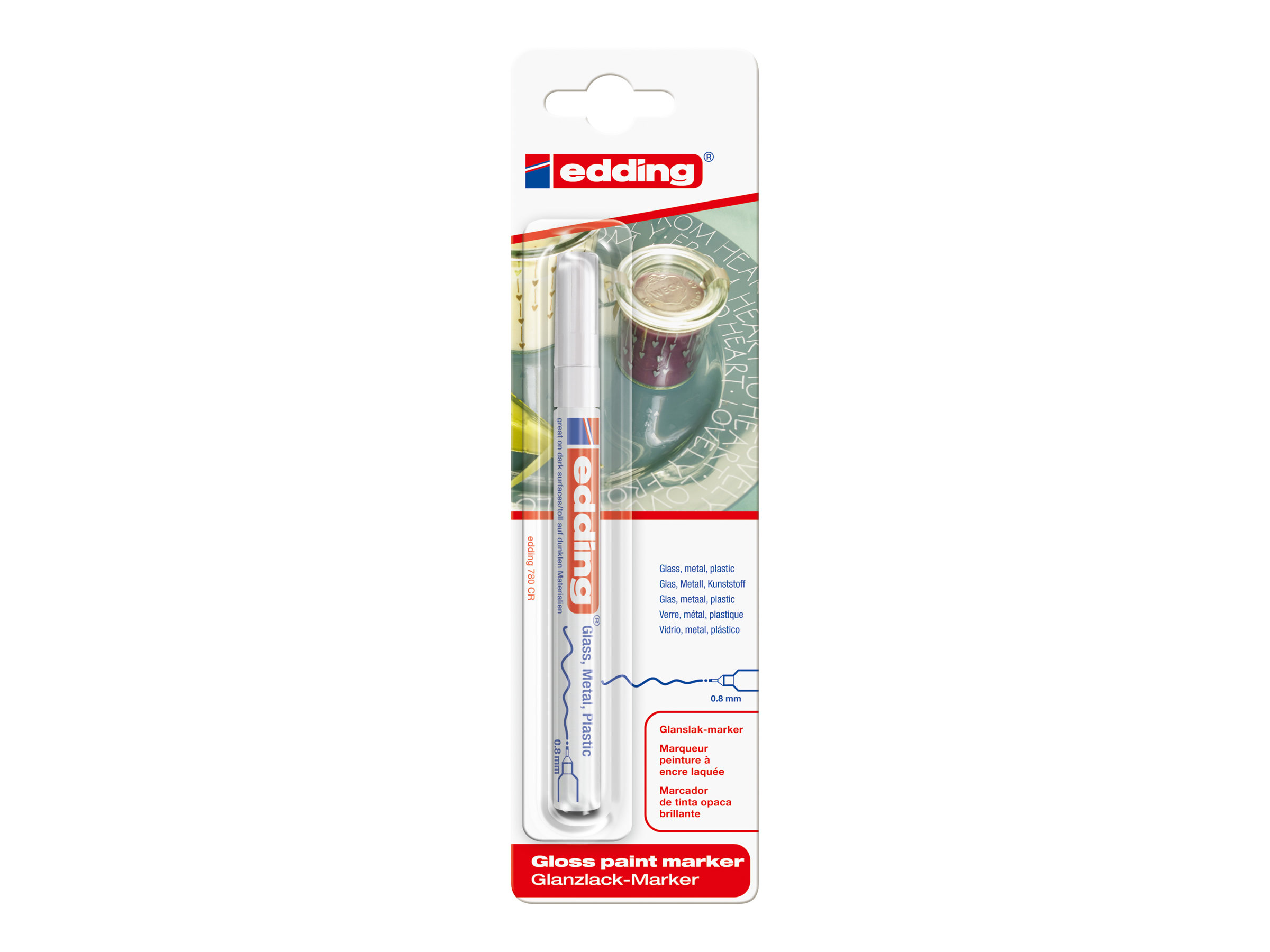 EDDING Paint-Marker Edding E-780 Weiß Nadelform 0.8 mm (max) 1 St.