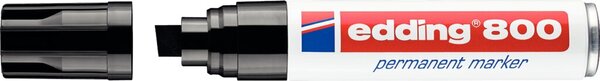 EDDING Permanentmarker 800 Schwarz (4-800001)  Strichbreite 4 - 12mm