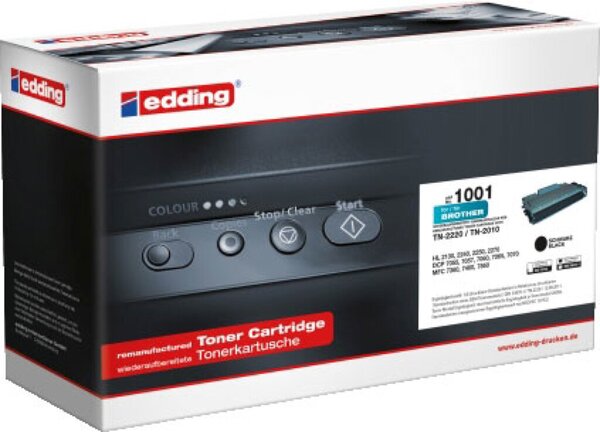 EDDING Toner ersetzt Brother TN-2210, TN-2220 Kompatibel Schwarz 2600 Seiten ED