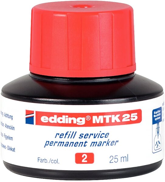 EDDING e-MTK 25 Tusche 4-MTK25002 rot (4-MTK25002)