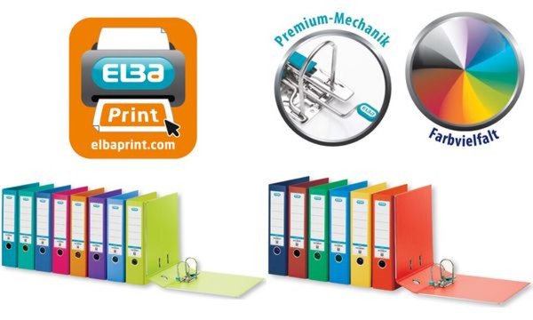 ELBA Ordner rado star, Rückenbreite: 80 mm, hellgrün, DIN A4