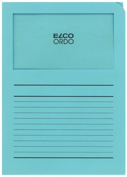 Organisationsmappe Ordo classico, blau, m. Sichtfenster 180 x 100 mm