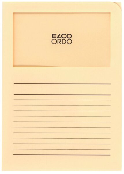 Organisationsmappe Ordo classico, hellchamois, m. Sichtfenster 180 x 100 mm