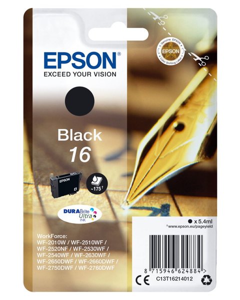 EPSON 16 Schwarz Tintenpatrone