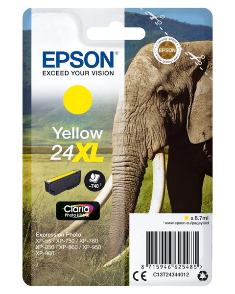 EPSON 24XL XL Gelb Tintenpatrone