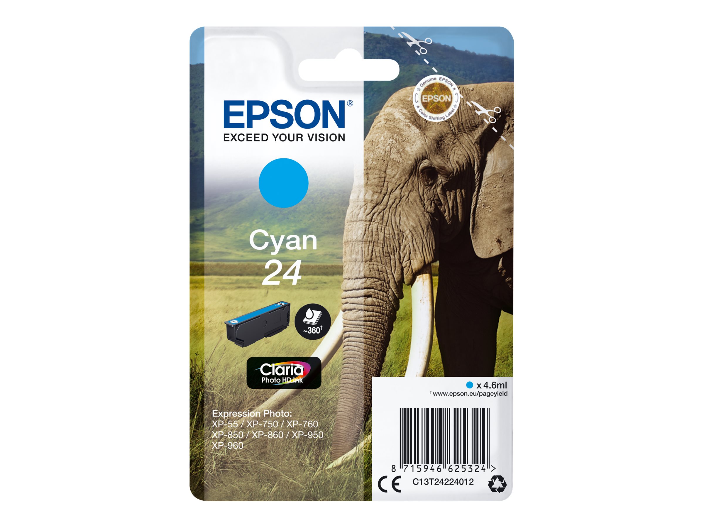 EPSON 24 Cyan Tintenpatrone