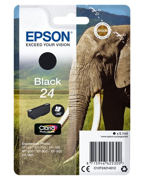 EPSON 24 Schwarz Tintenpatrone