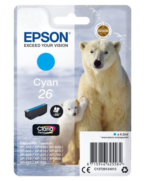 EPSON 26 Cyan Tintenpatrone