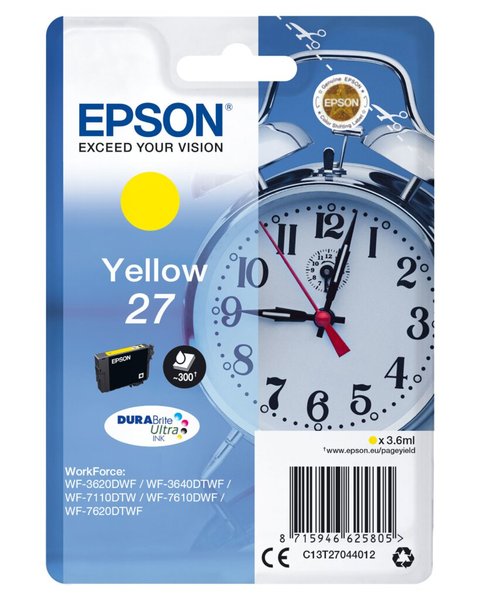 EPSON 27 Gelb Tintenpatrone