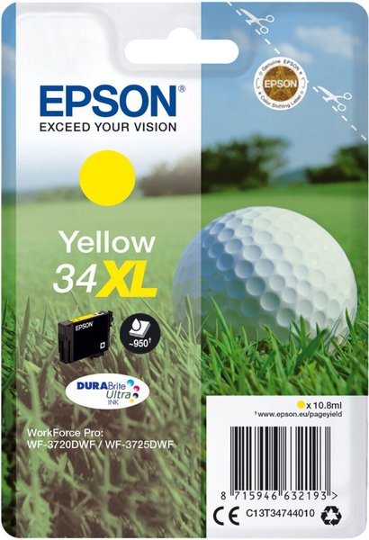 EPSON 34XL XL Gelb Tintenpatrone