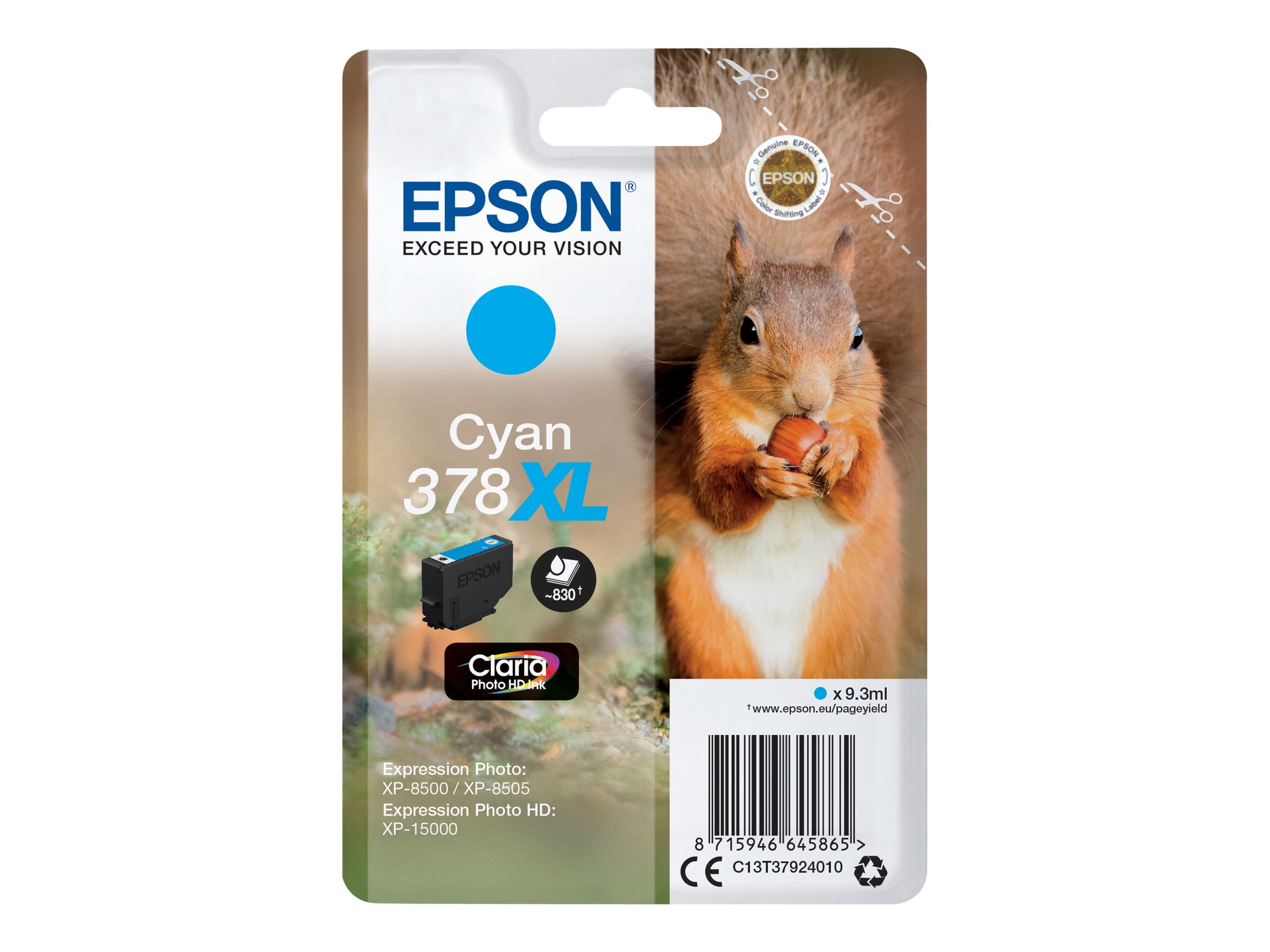 EPSON 378XL Cyan Tintenpatrone