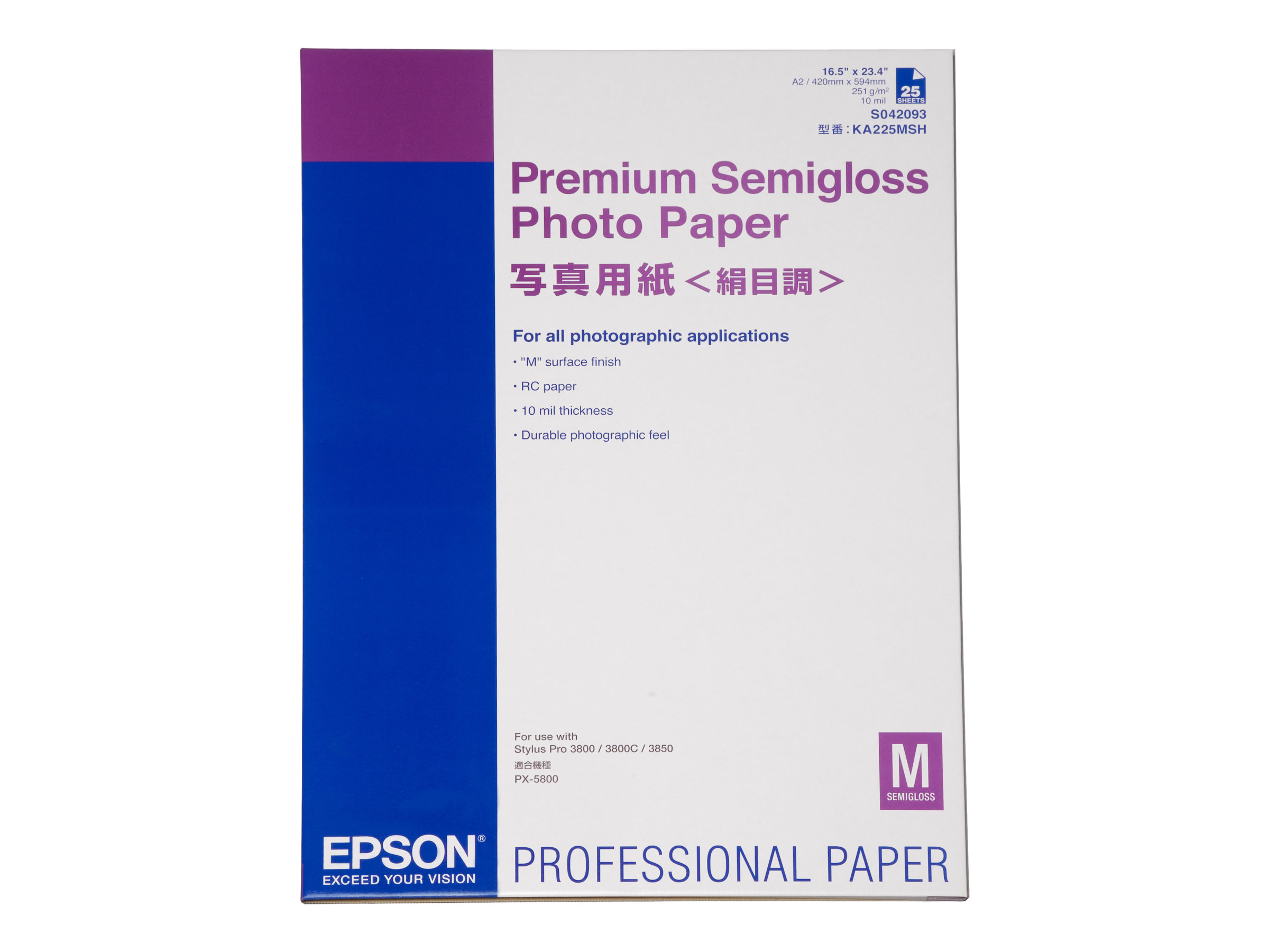 EPSON Fotopapier premium semigloss A2