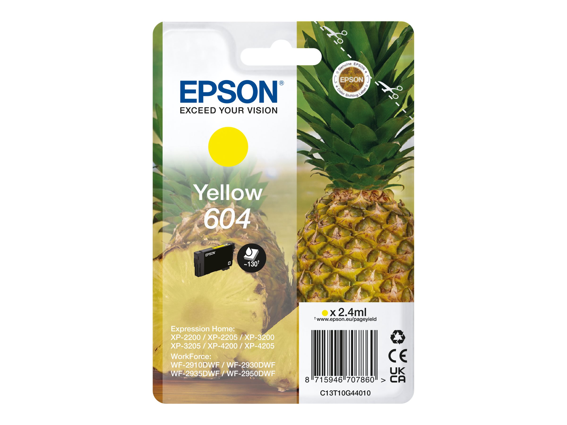 EPSON Ink/604 603 Starfish 2.4ml YL