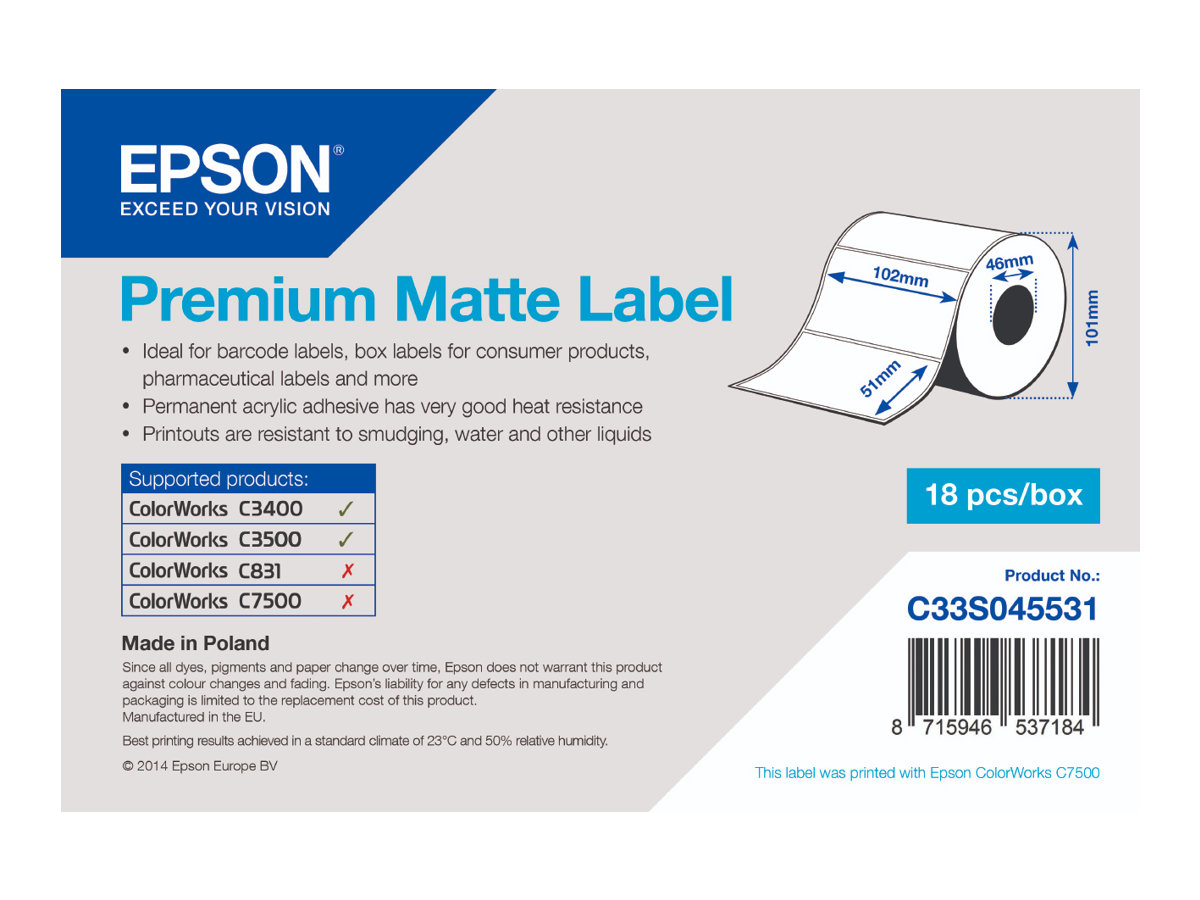 EPSON Premium gestanzte Etiketten 650 Etikett(en)