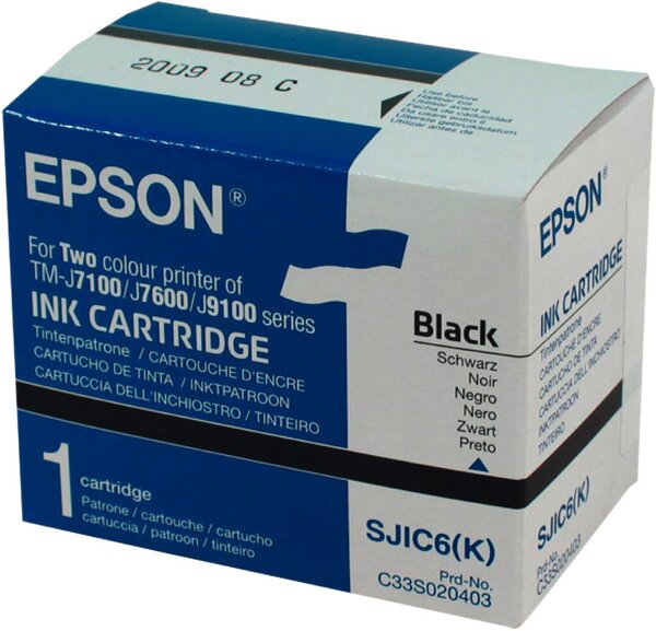 EPSON SJIC6(K) Schwarz Tintenpatrone
