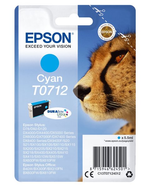 EPSON T0712 Cyan Tintenpatrone