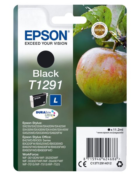EPSON T1291 L Größe Schwarz Tintenpatrone