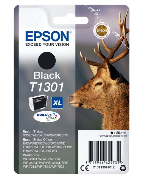 EPSON T1301 Größe XL Schwarz Tintenpatrone