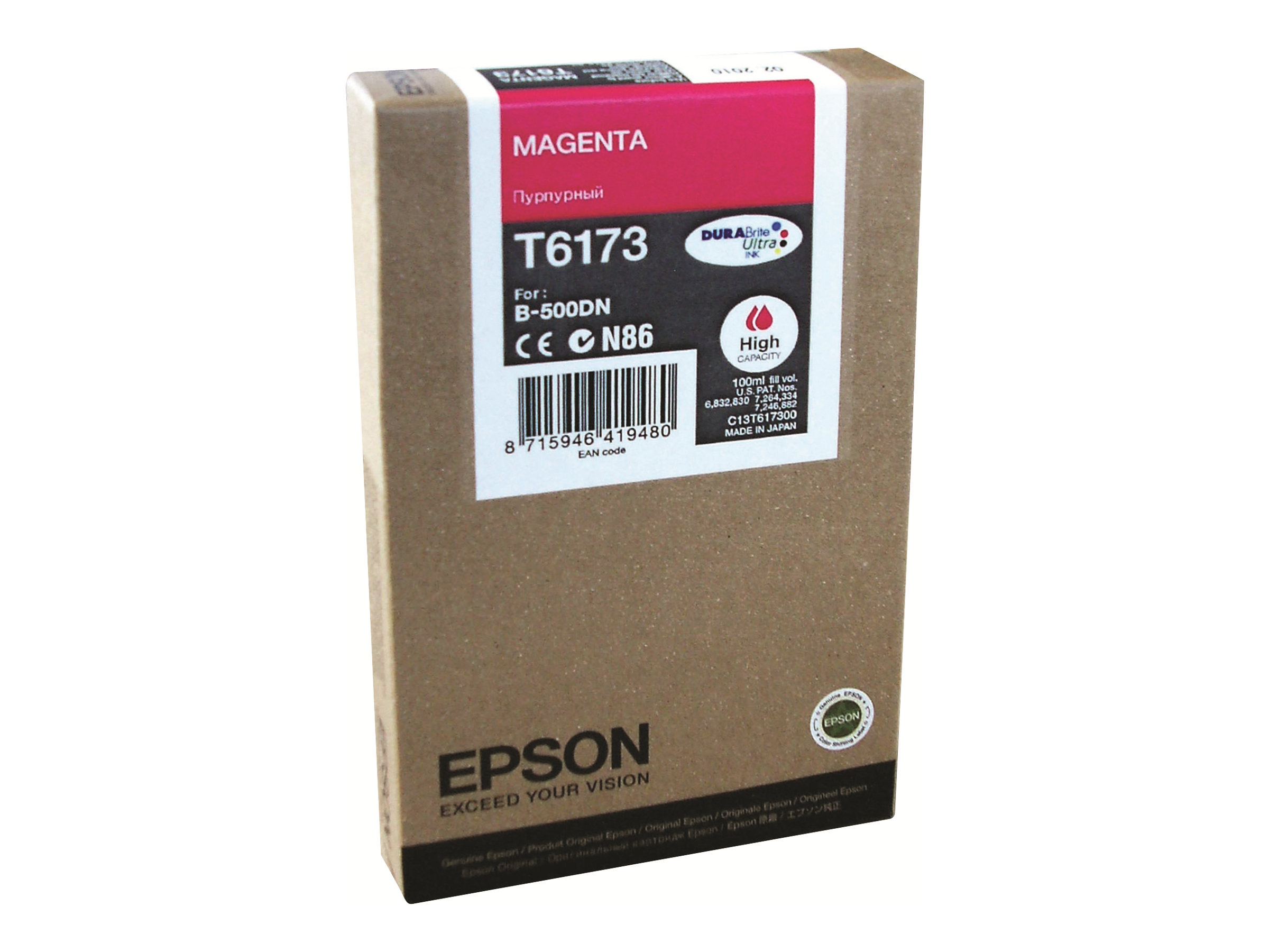 EPSON T6173 Magenta Tintenpatrone EPSON T6173 Magenta Tintenpatrone
