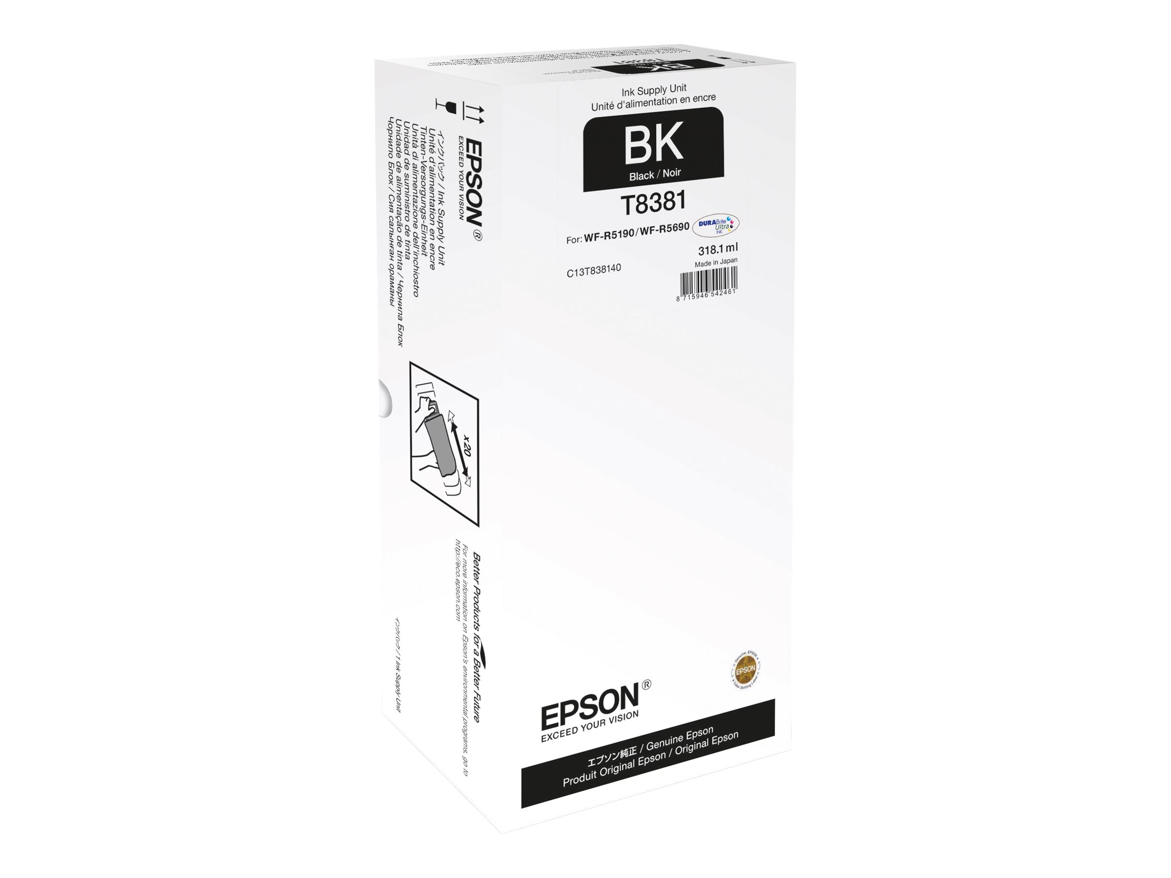 EPSON T8381 Schwarz Nachfülltinte