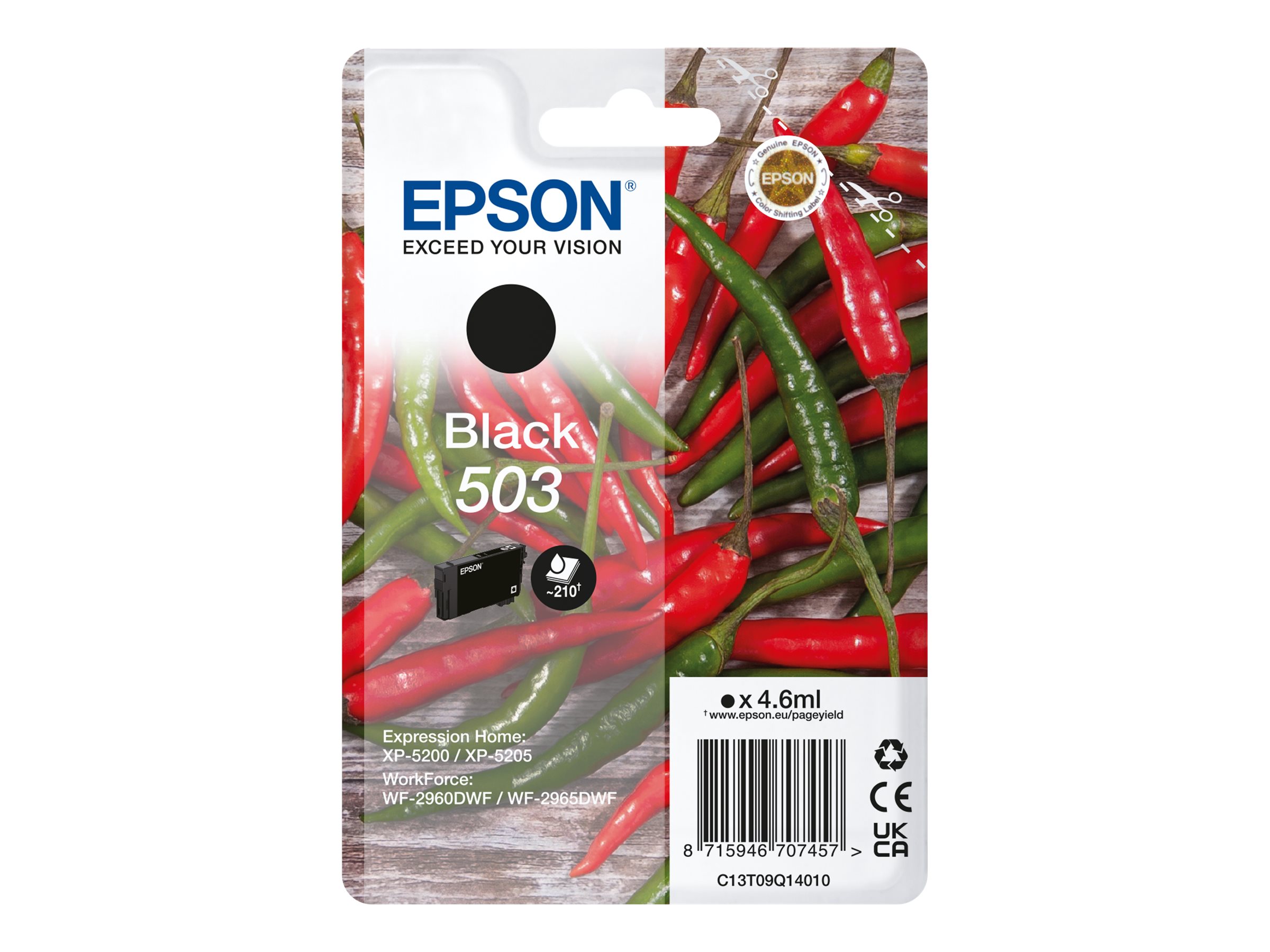 EPSON Tinte schwarz            4.6ml