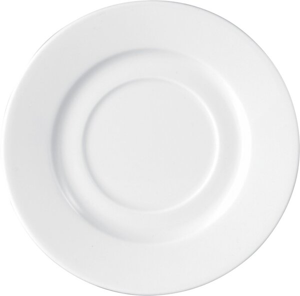 6-tlg. Set Kaffeeuntertasse ISTA aus weißem Porzellan, 14,4 cm