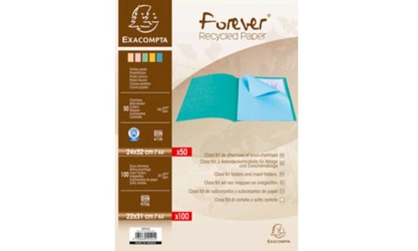 EXACOMPTA 50 Aktendeckel FOREVER + 100 Aktendeckel SUPER (83100003)