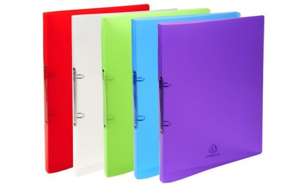 EXACOMPTA Ringbuch PP, 2-Ring-Mecha nik, DIN A4+, kristall (8701693)