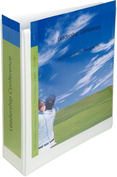 Präsentationsordner mit 3 Taschen, A4 weiß, 80 mm, PP