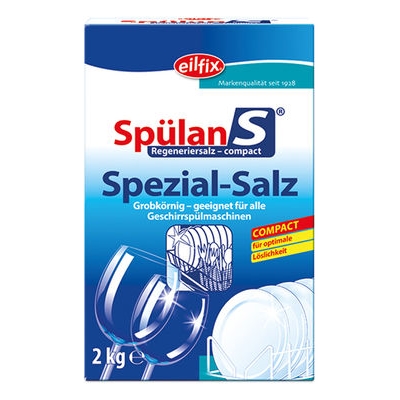 Eilfix® Spülan S compact | 2 kg <br>Regeneriersalz grobkörnig, für Gewerbe und Haushaltsmaschine geeignet