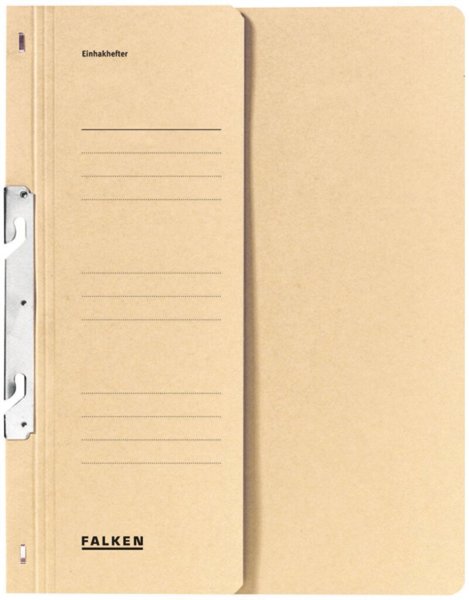 Einhakhefter A4 250g Manila-RC-Karton 100% Recycling mit blauer Engel