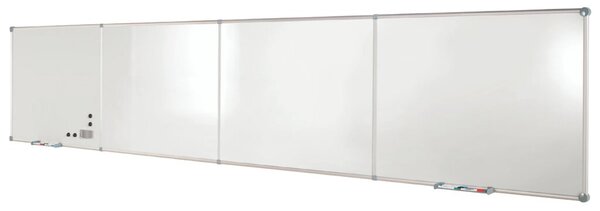 Endlos Whiteboard Grundmodul, grau, 90x120 cm, Kunststoffbeschichtet,
