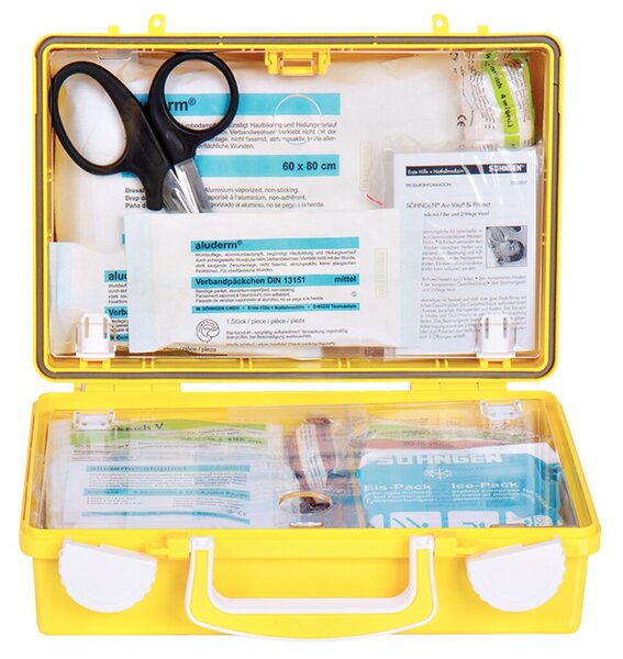 Erste Hilfe Koffer extra HANDWERK QUICK-CD gelb