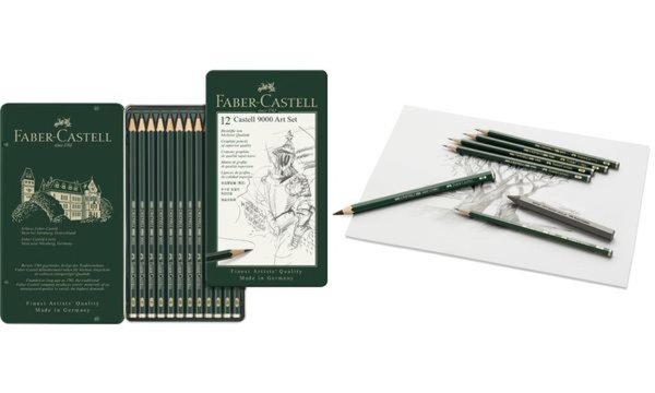 FABER-CASTELL Bleistift CASTELL 900 0, 12er Art Set (5660554)