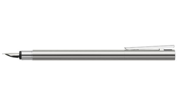 FABER-CASTELL Füllhalter NEO Slim E delstahl, glänzend, EF (5661111)