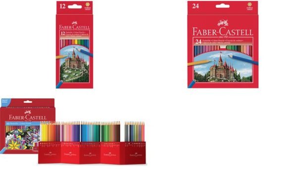 FABER-CASTELL Hexagonal-Buntstifte CASTLE, 60er Kartonetui (5660687)