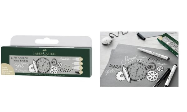 FABER-CASTELL Tuschestift PITT arti st pen, 4er Etui (5661096) FABER-CASTELL Tuschestift PITT arti st pen, 4er Etui (5661096)