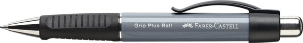 FABER CASTELL FABER-CASTELL Kugelschreiber GRIP Plus Ball grau Schreibfarbe blau