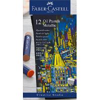 FABER CASTELL FABER-CASTELL Metallic Ölkreide farbsortiert 12 St.; 1 Pack = 12 