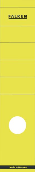 Rückenschilder lang/breit gelb 60x290mm 10 Stück