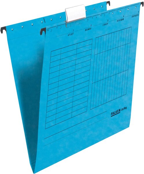 Hängemappe UniReg, blau 230g/m²-Kraftkarton, seitlich offen