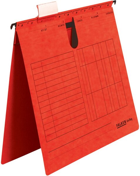 Hängehefter UniReg, rot 230g/m²-Kraftkarton, kaufm. Heftung