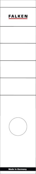 Rückenschilder lang/breit weiss 60x290mm 10 Stück