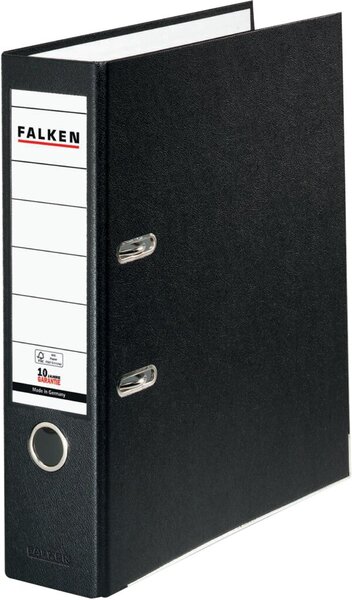 Ordner PP-Color A4 80mm schwarz mit Einsteckschild