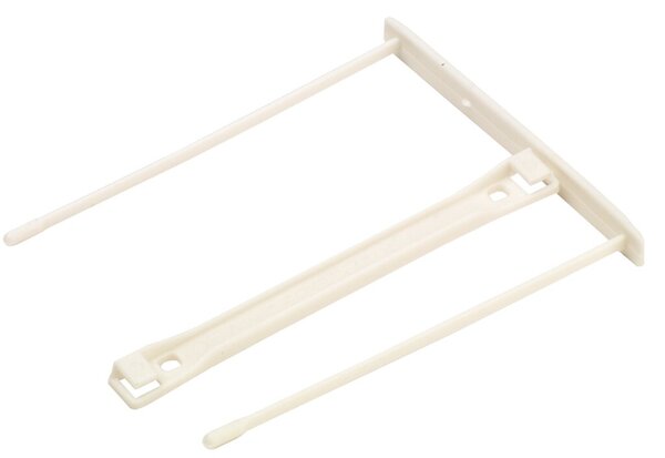 FELLOWES Archiv-Abheftbügel Proclip, weiß, zweiteilig aus Kunststoff, mit verlä