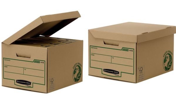 FELLOWES BANKERS BOX EARTH Archiv-Klappdeckelbox Maxi braun, aus 100% recycelte