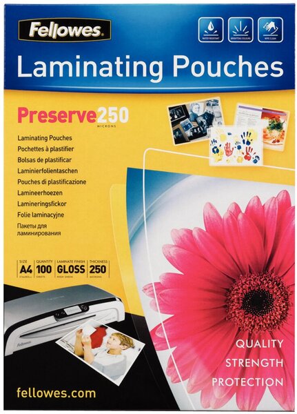 FELLOWES Laminierfolie A4 250 mic glänzend - 100 Stück